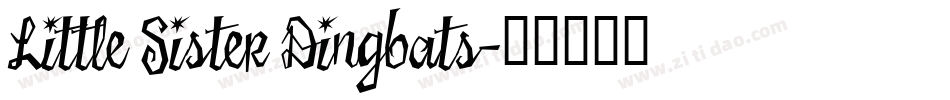 Little Sister Dingbats字体转换